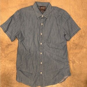 Bonobos Casual Denim Blue Button Down Shirt